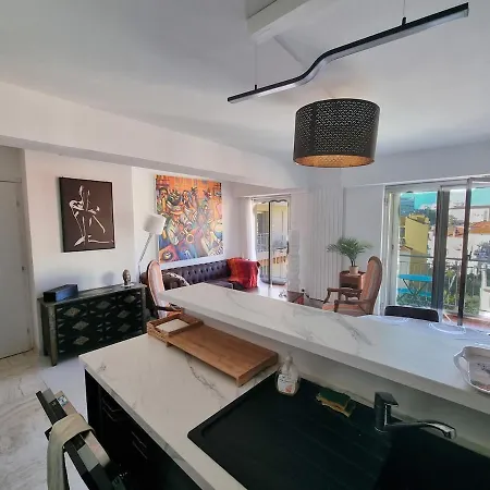 69m2, Balcon Vue Mer, 2 Salles De Bain 公寓 戛纳